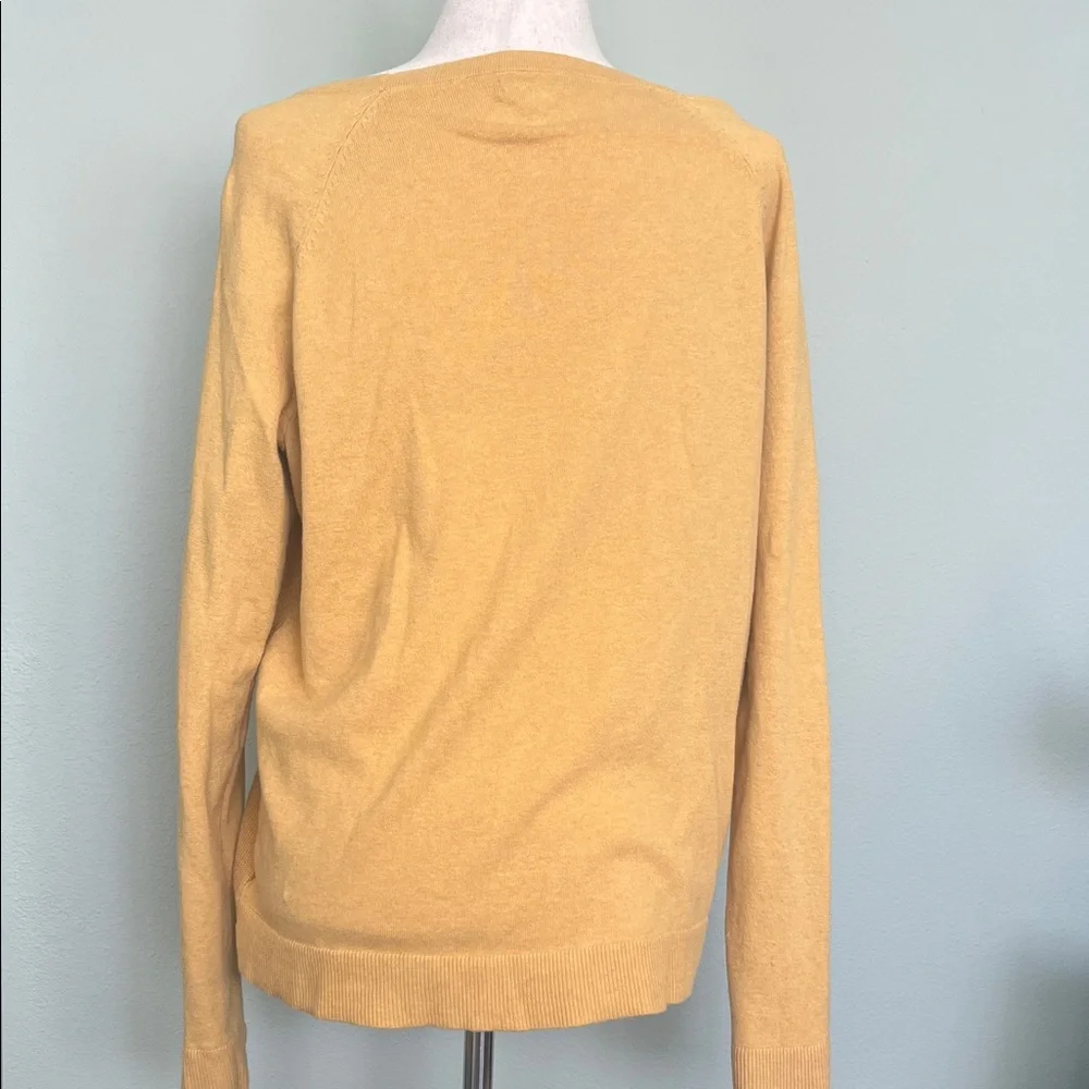 Merona Women's Yellow Cardigan Sweater - Picture 4 of 7